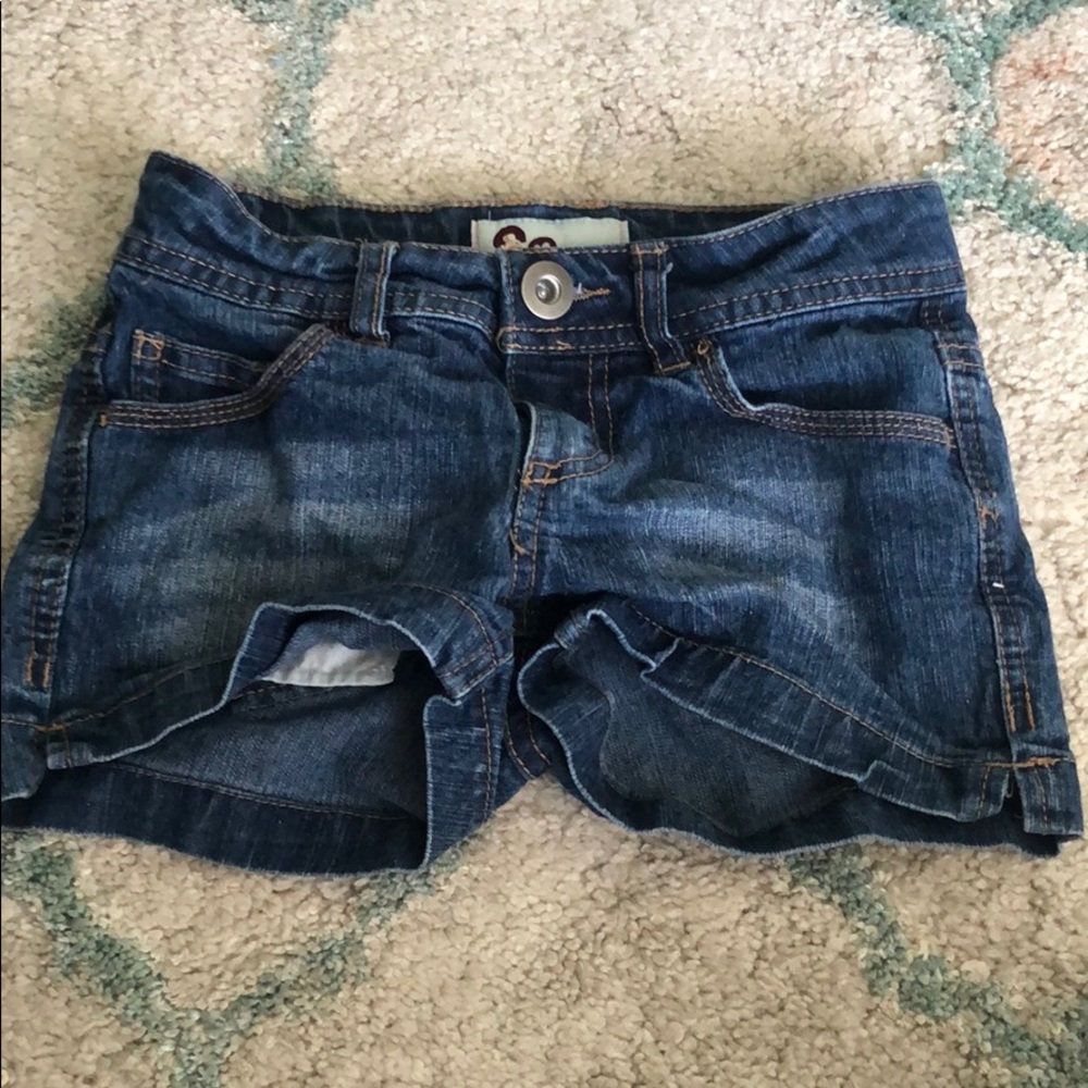 SO brand jean shorts